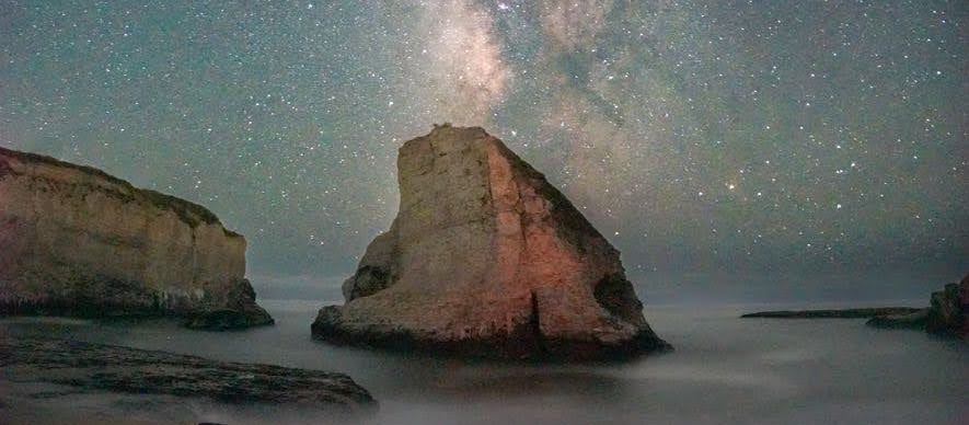 The Milky Way over Shark Fin Cove